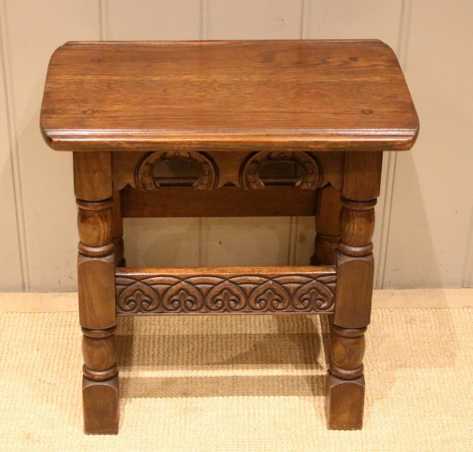 Carved Oak Joint Stool (1 of 10)