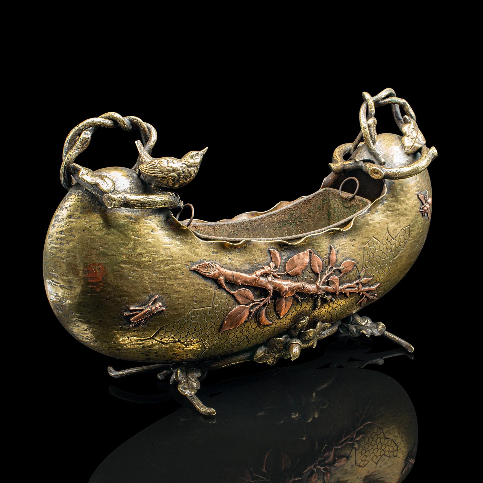 Antique Decorative Planter Dish, Japanese, Brass, Copper, Jardiniere, Victorian (1 of 12) Antique Decorative Planter Dish, Japanese, Brass, Copper, Jardiniere, Victorian (1 of 12)