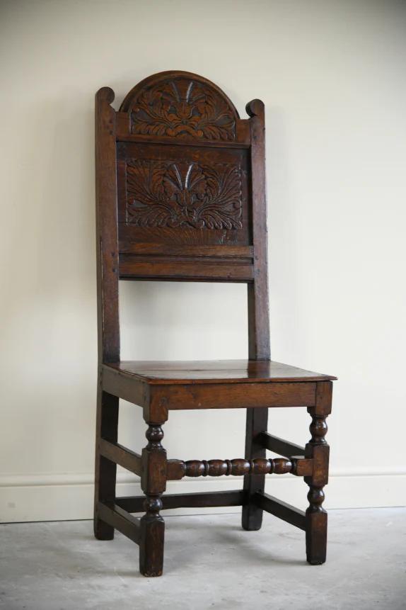 18th Century Joined Oak Backstool (1 of 14) 18th Century Joined Oak Backstool (1 of 14)