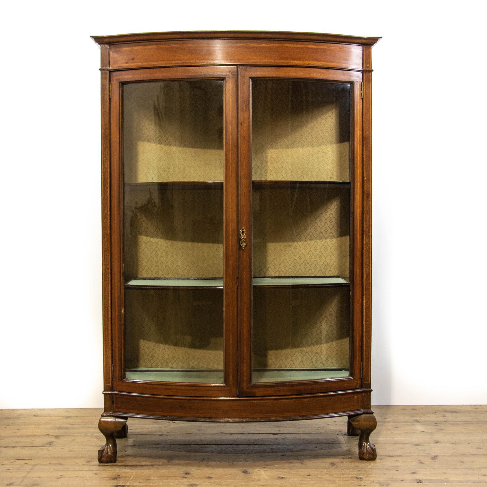 Edwardian Mahogany Inlaid Glass Display Cabinet (1 of 9) Edwardian Mahogany Inlaid Glass Display Cabinet (1 of 9)