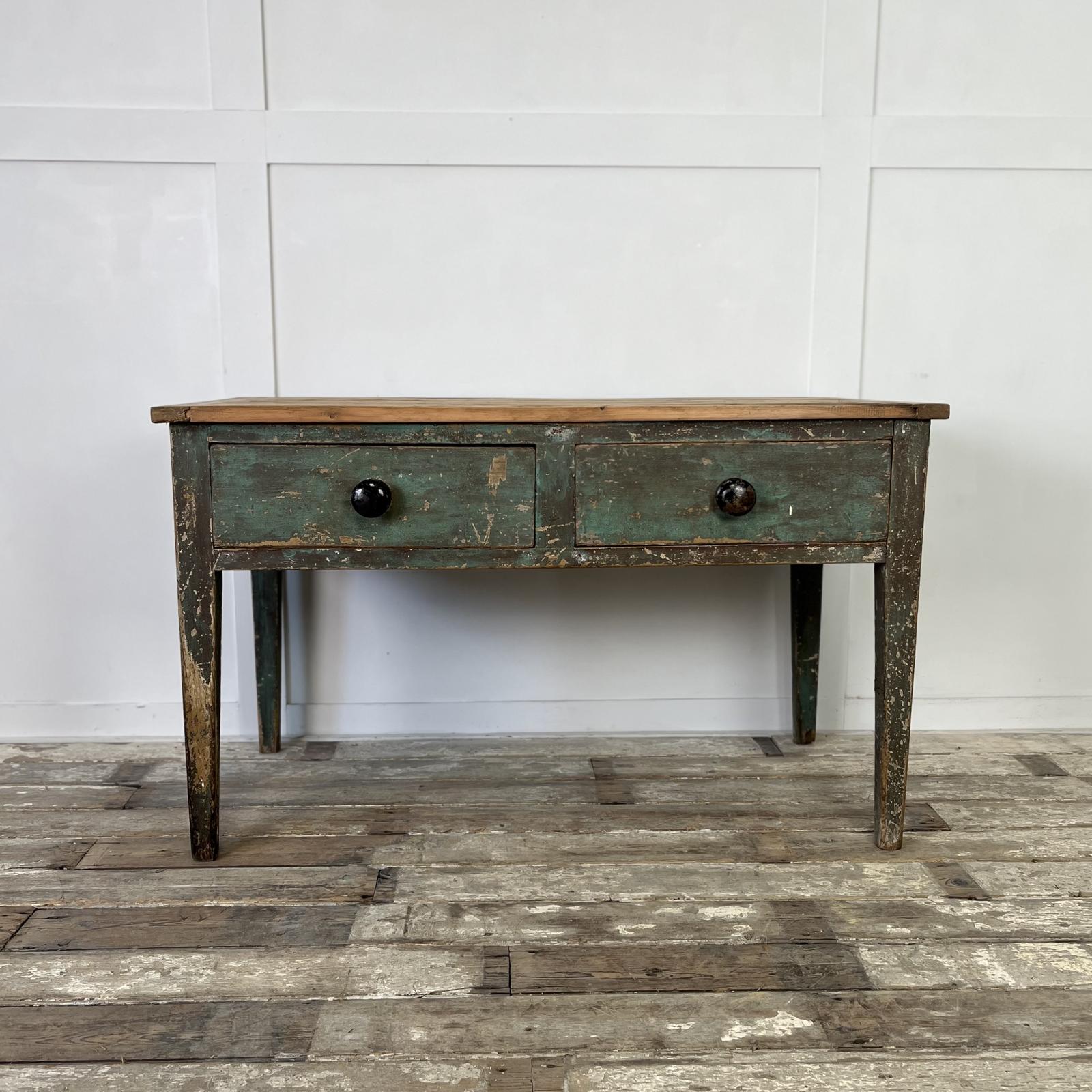 Georgian Painted Pine Dairy Table (1 of 11)