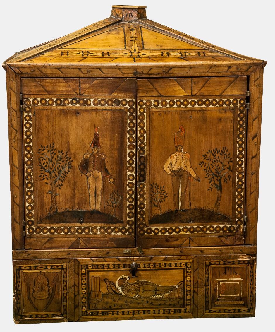 Prisoner of War Cabinet Depicting Napoleons Death (1 of 1) Prisoner of War Cabinet Depicting Napoleons Death (1 of 1)