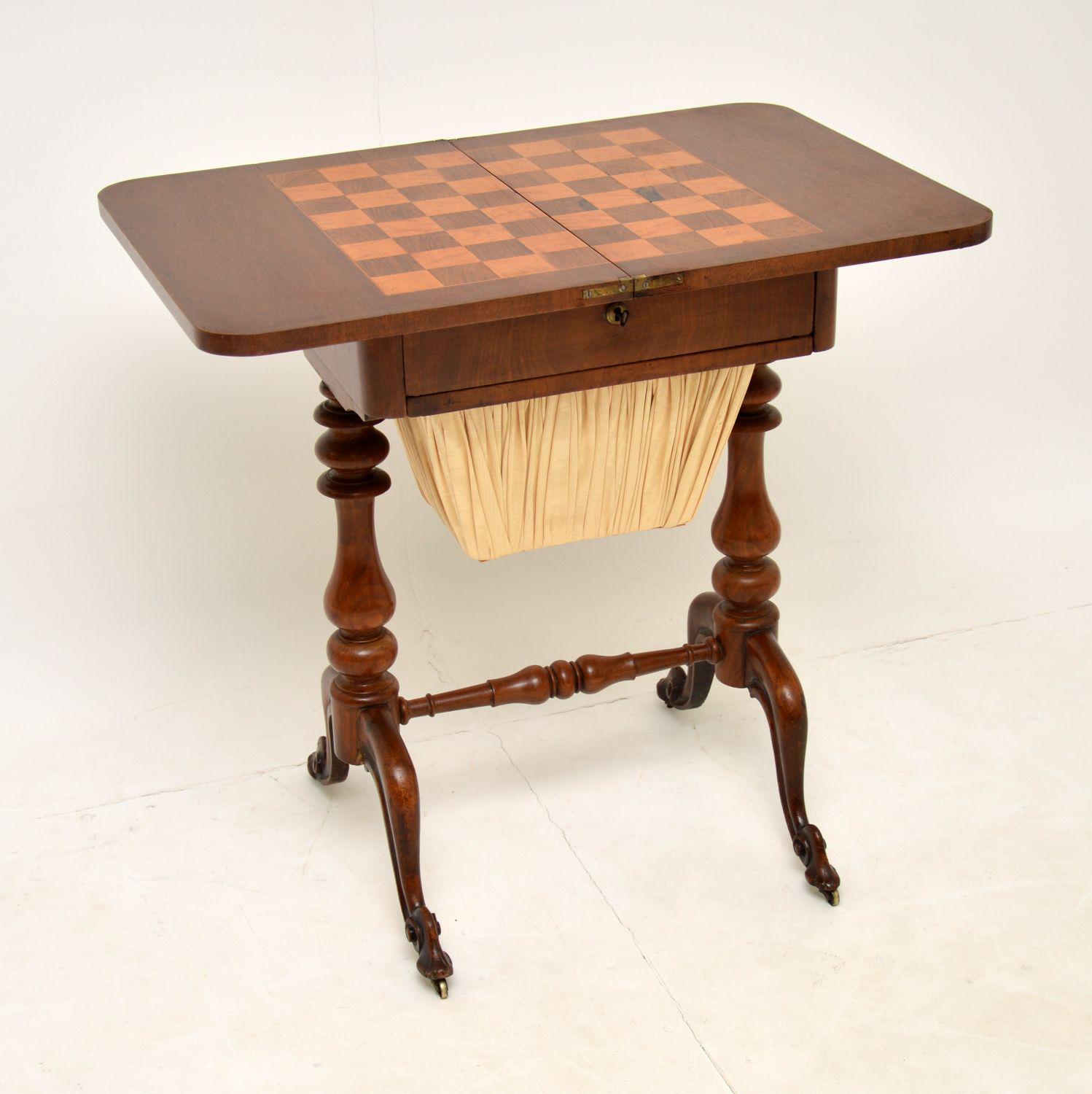 Antique Victorian Walnut Games / Chess Table (1 of 12) Antique Victorian Walnut Games / Chess Table (1 of 12)
