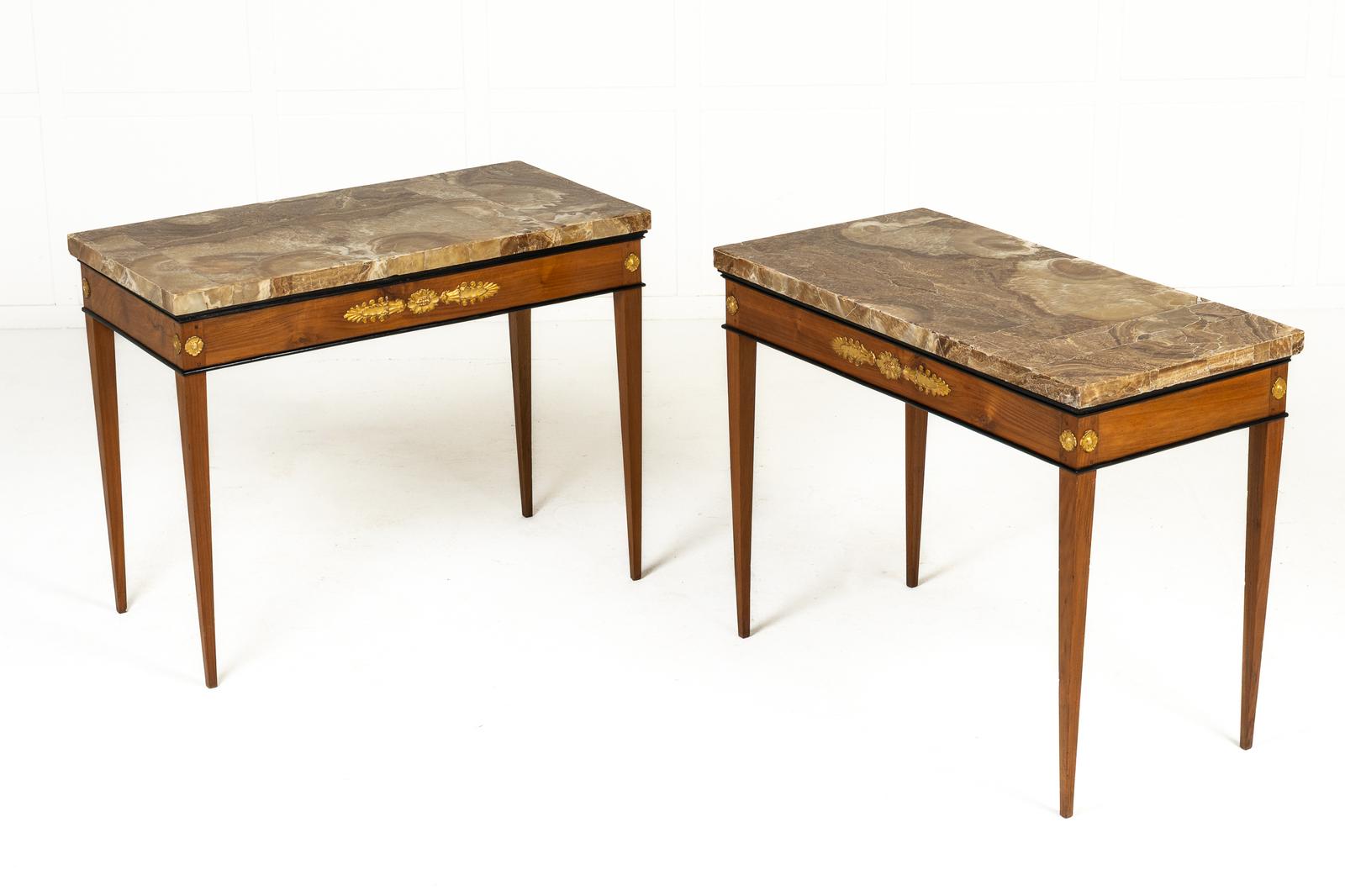 Pair of 18th Century Italian Cherrywood Consoles (1 of 12)