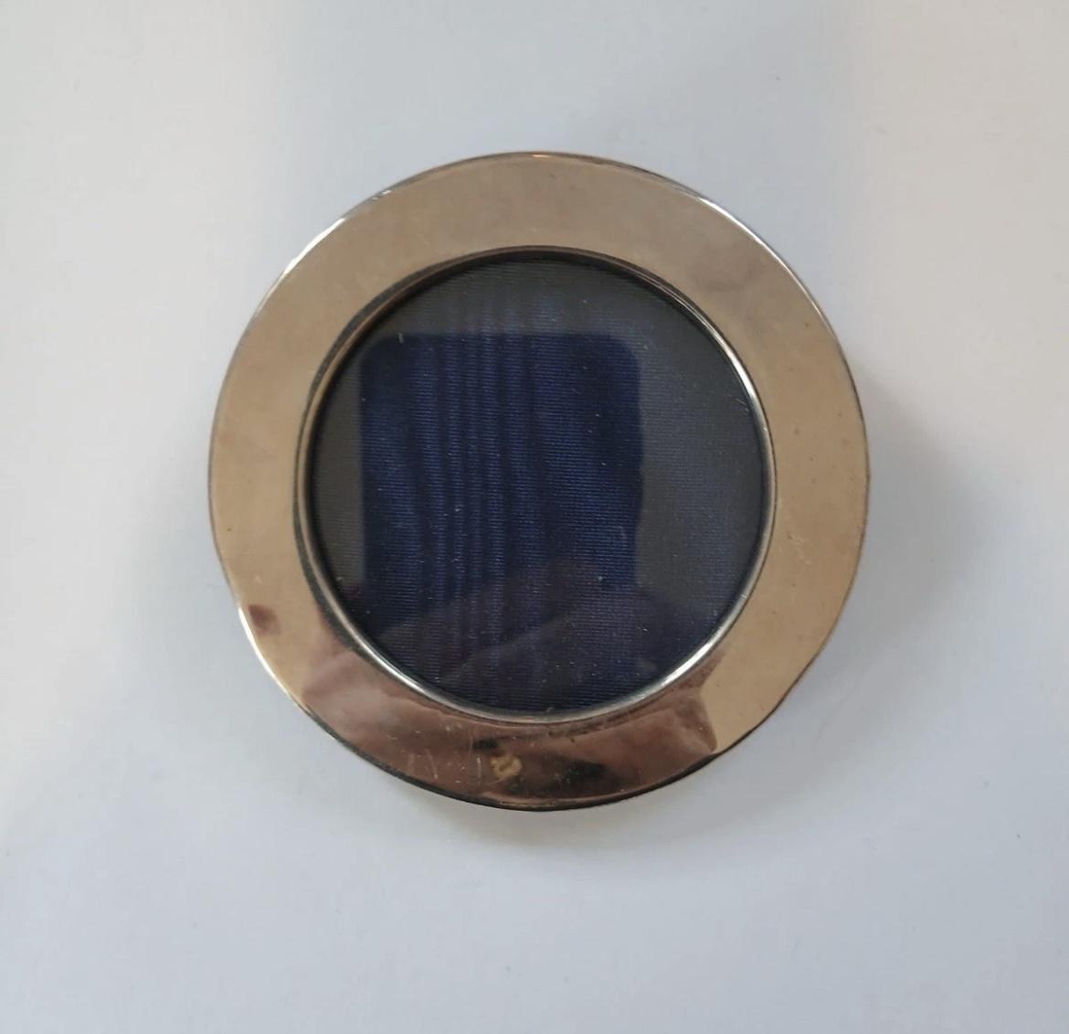 Solid Silver Circular Photo Frame (1 of 3)