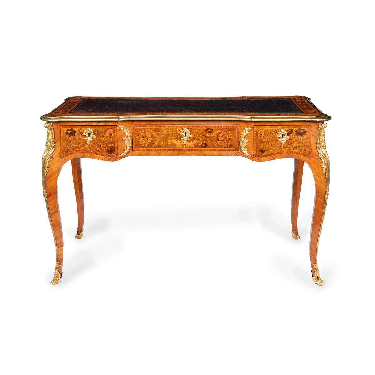 A Victorian Kingwood Marquetry Writing Table in the French Taste (1 of 20) A Victorian Kingwood Marquetry Writing Table in the French Taste (1 of 20)