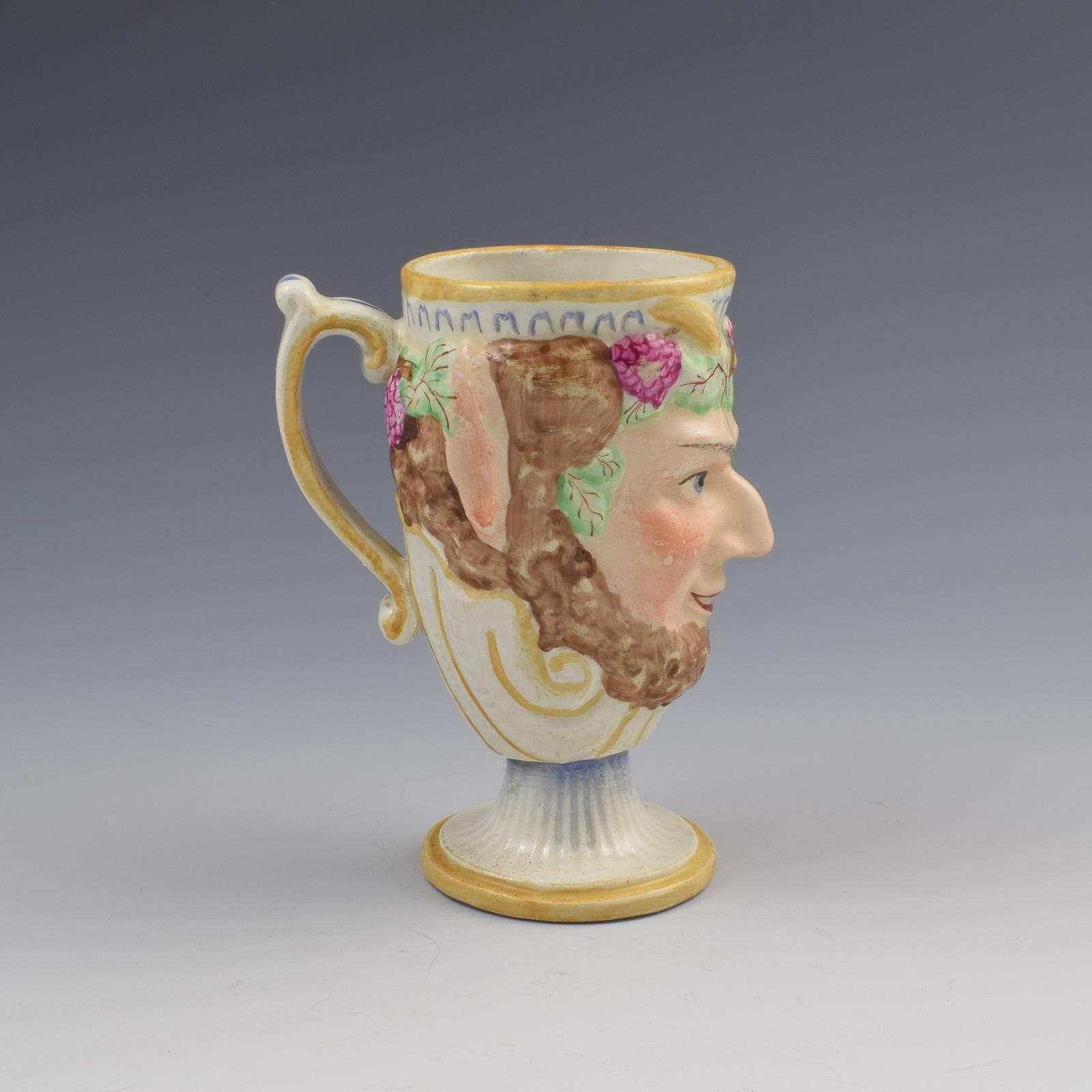 Staffordshire Pottery Bacchus Satyr Frog Mug c.1810 (1 of 7) Staffordshire Pottery Bacchus Satyr Frog Mug c.1810 (1 of 7)