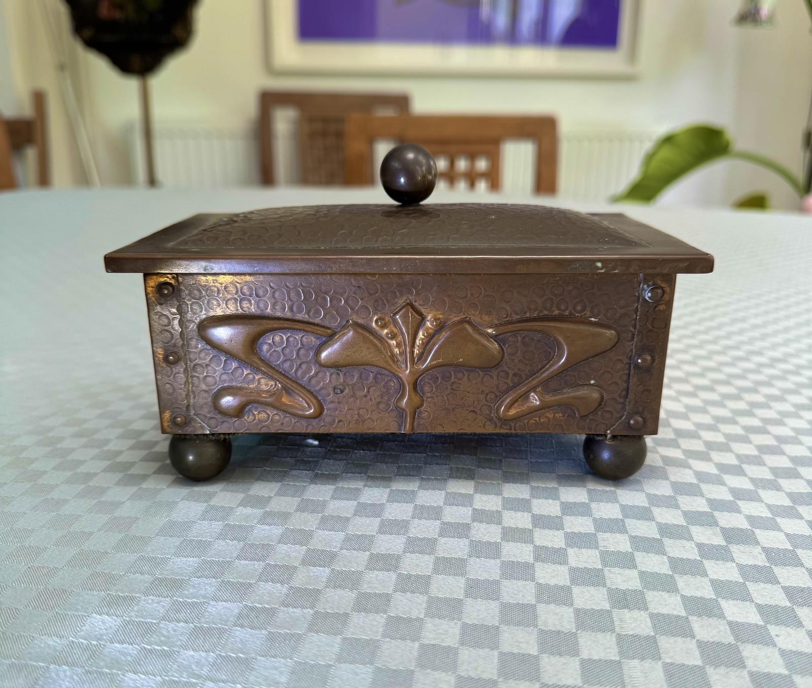 Art Noveau Copper Box (1 of 8) Art Noveau Copper Box (1 of 8)