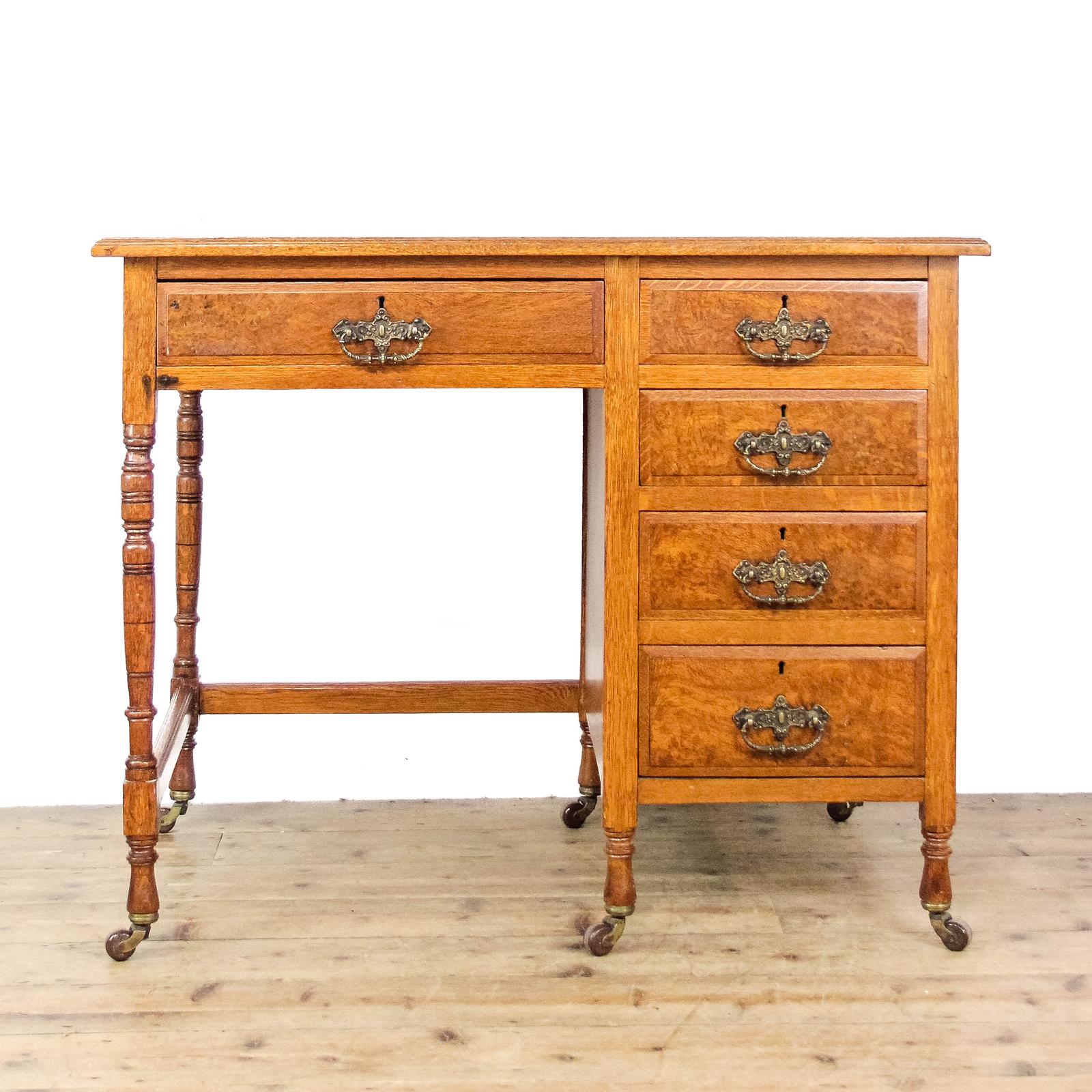 Antique Edwardian Oak Small Writing Desk (1 of 10) Antique Edwardian Oak Small Writing Desk (1 of 10)