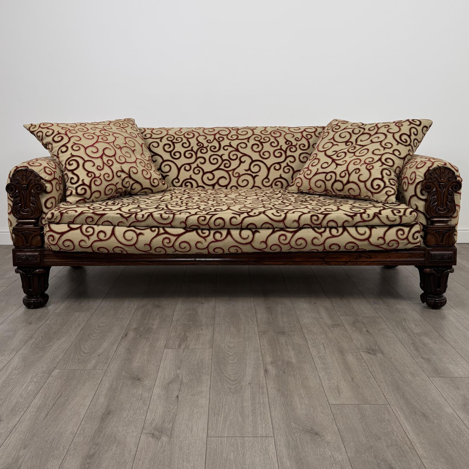 Antique 19th Century Good Quality William IV Sofa In Rosewood (1 of 12)