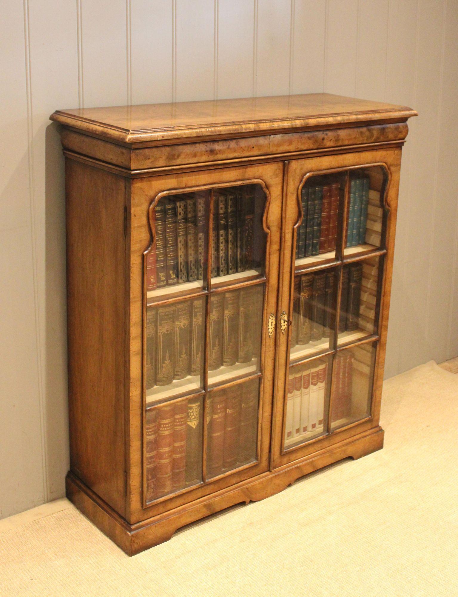 Walnut Glazed Bookcase (1 of 12) Walnut Glazed Bookcase (1 of 12)