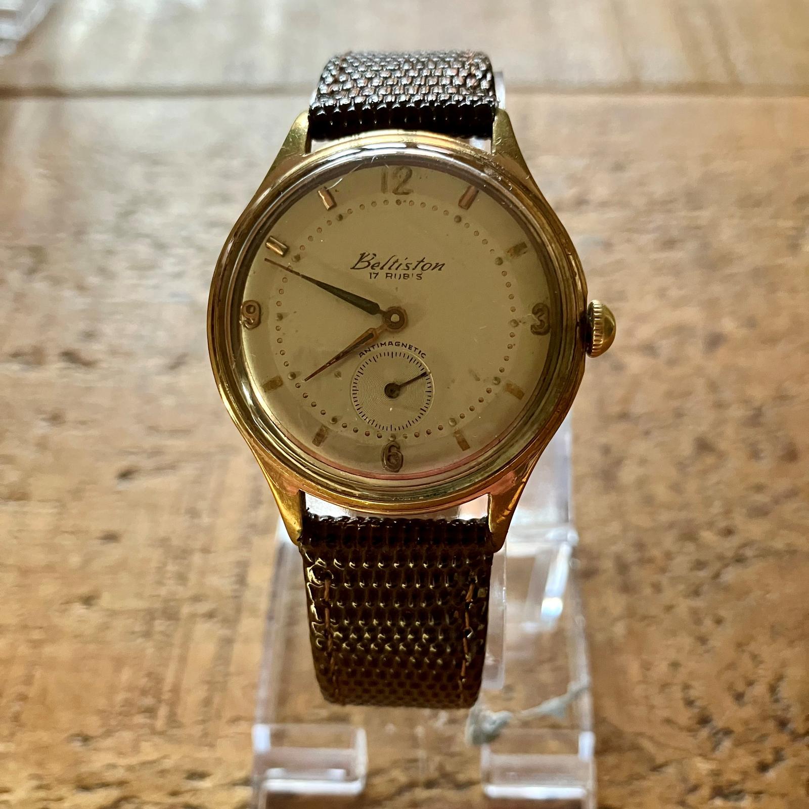 Mens Beltiston Watch | Gold Plated | Manual Wind (1 of 6) Mens Beltiston Watch | Gold Plated | Manual Wind (1 of 6)