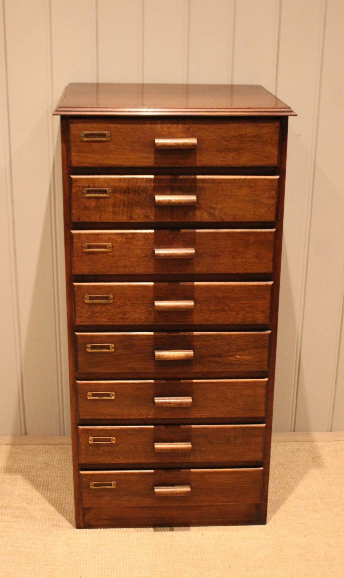 Tall Oak Chest Of Office Drawers (1 of 11) Tall Oak Chest Of Office Drawers (1 of 11)