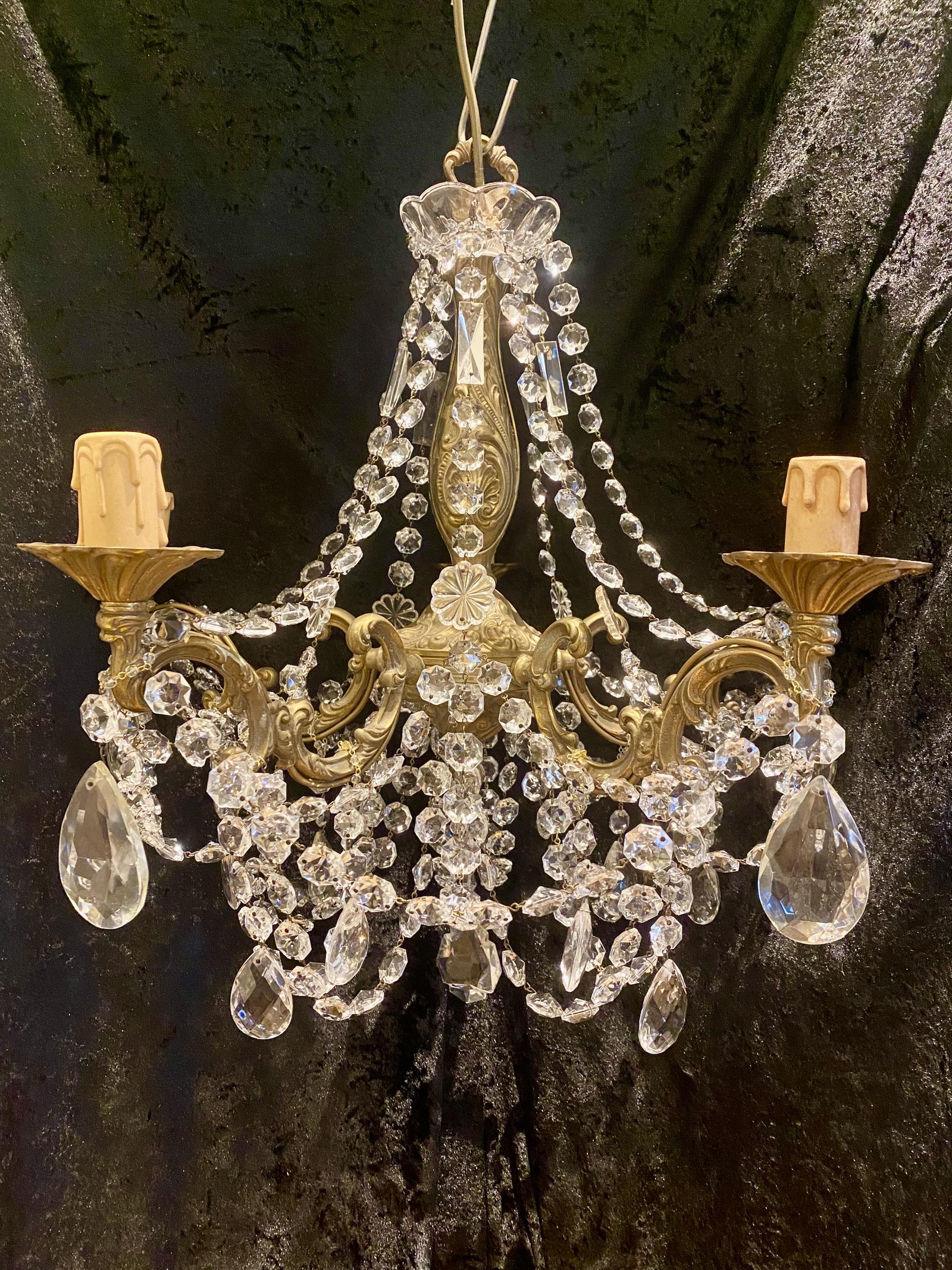 Five Light Italian Antique Chandelier (1 of 15)