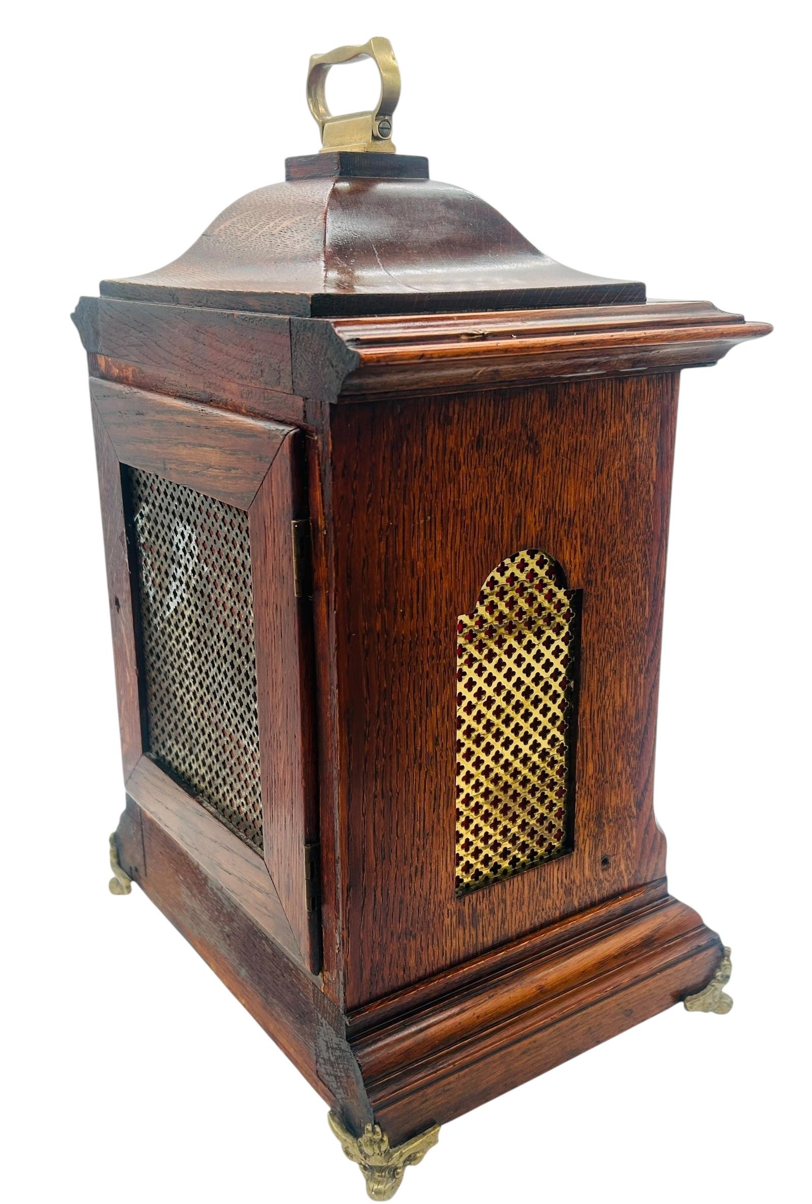 Antique W&H Oak Bracket Clock c.1900, Winterhalder & Hofmeier Musical Quarter Chiming 5 Gong Clock, German Mechanical Timepiece Rise & Fall (1 of 10) Antique W&H Oak Bracket Clock c.1900, Winterhalder & Hofmeier Musical Quarter Chiming 5 Gong Clock, German Mechanical Timepiece Rise & Fall (1 of 10)