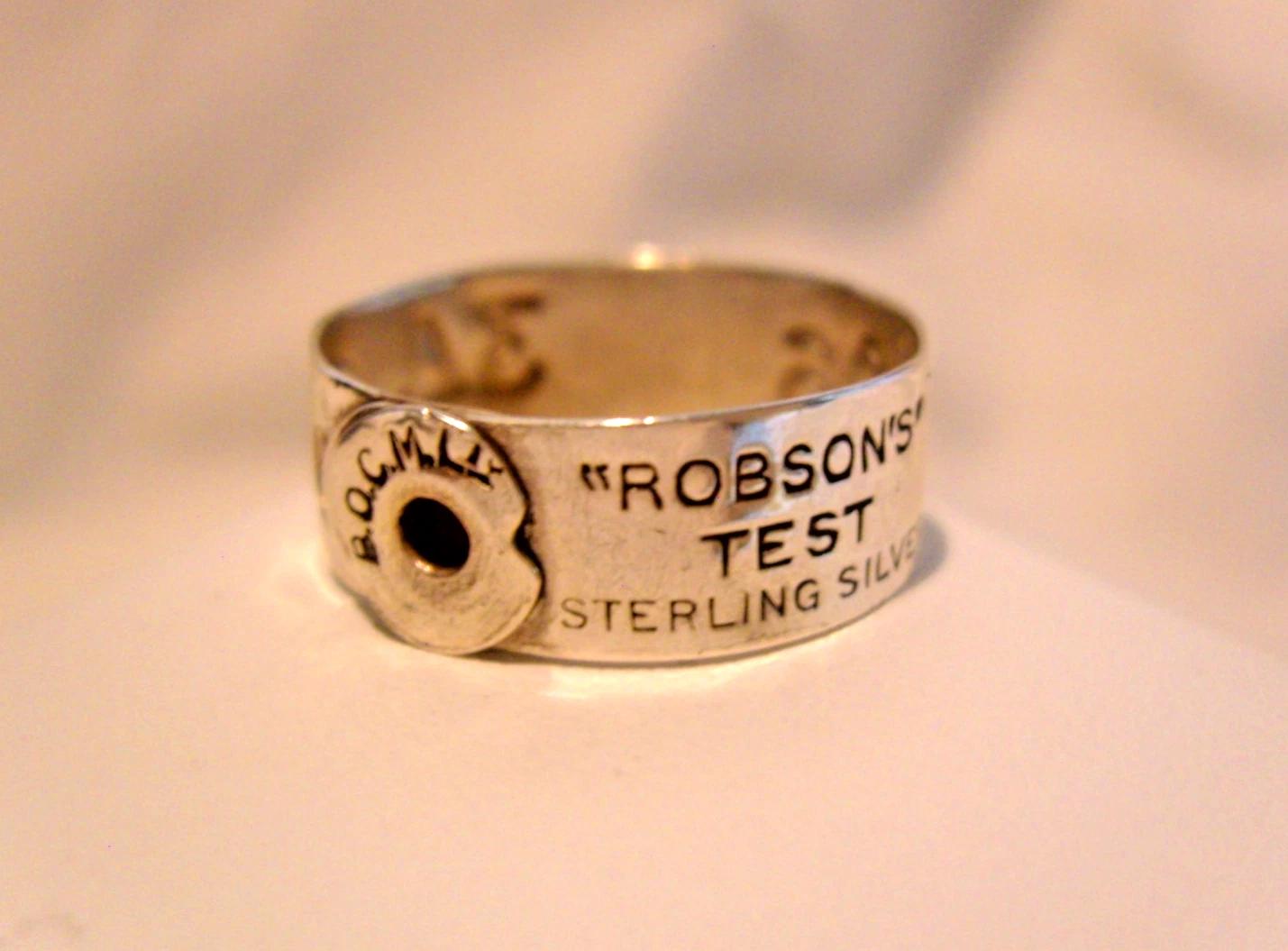 Ring Sterling Silver 'Robsons Test' 1940s Salesman's Sample (1 of 10)
