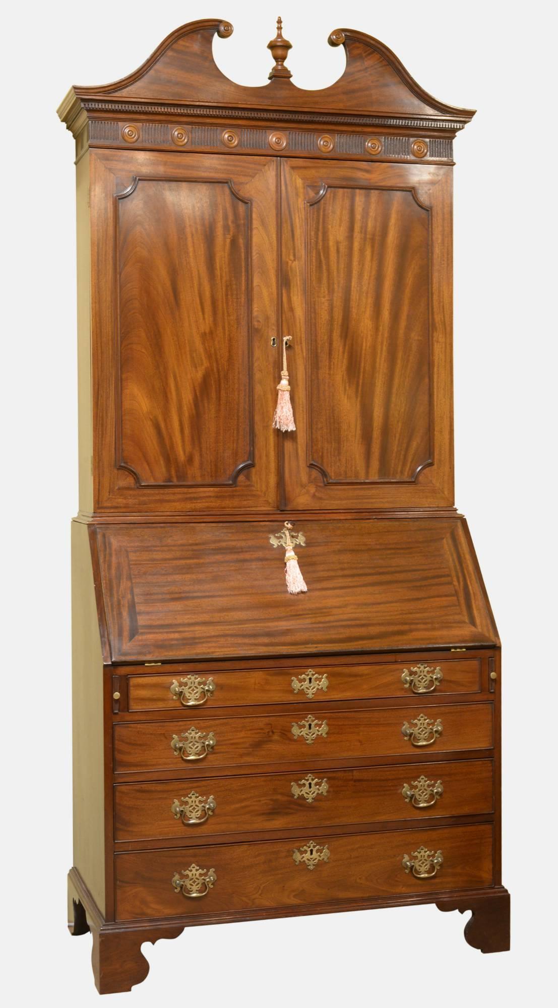 Mahogany Bureau Bookcase c.1760 (1 of 1) Mahogany Bureau Bookcase c.1760 (1 of 1)