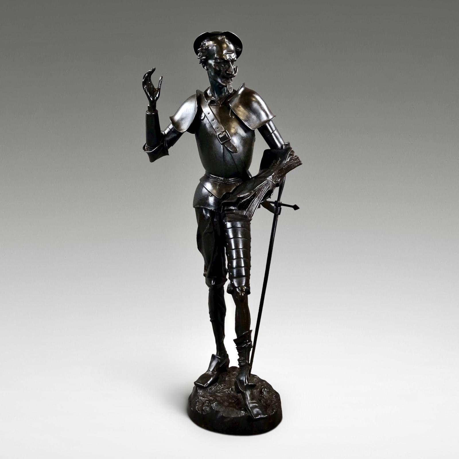 Bronze Figure of Don Quixote by Machault (1 of 8) Bronze Figure of Don Quixote by Machault (1 of 8)