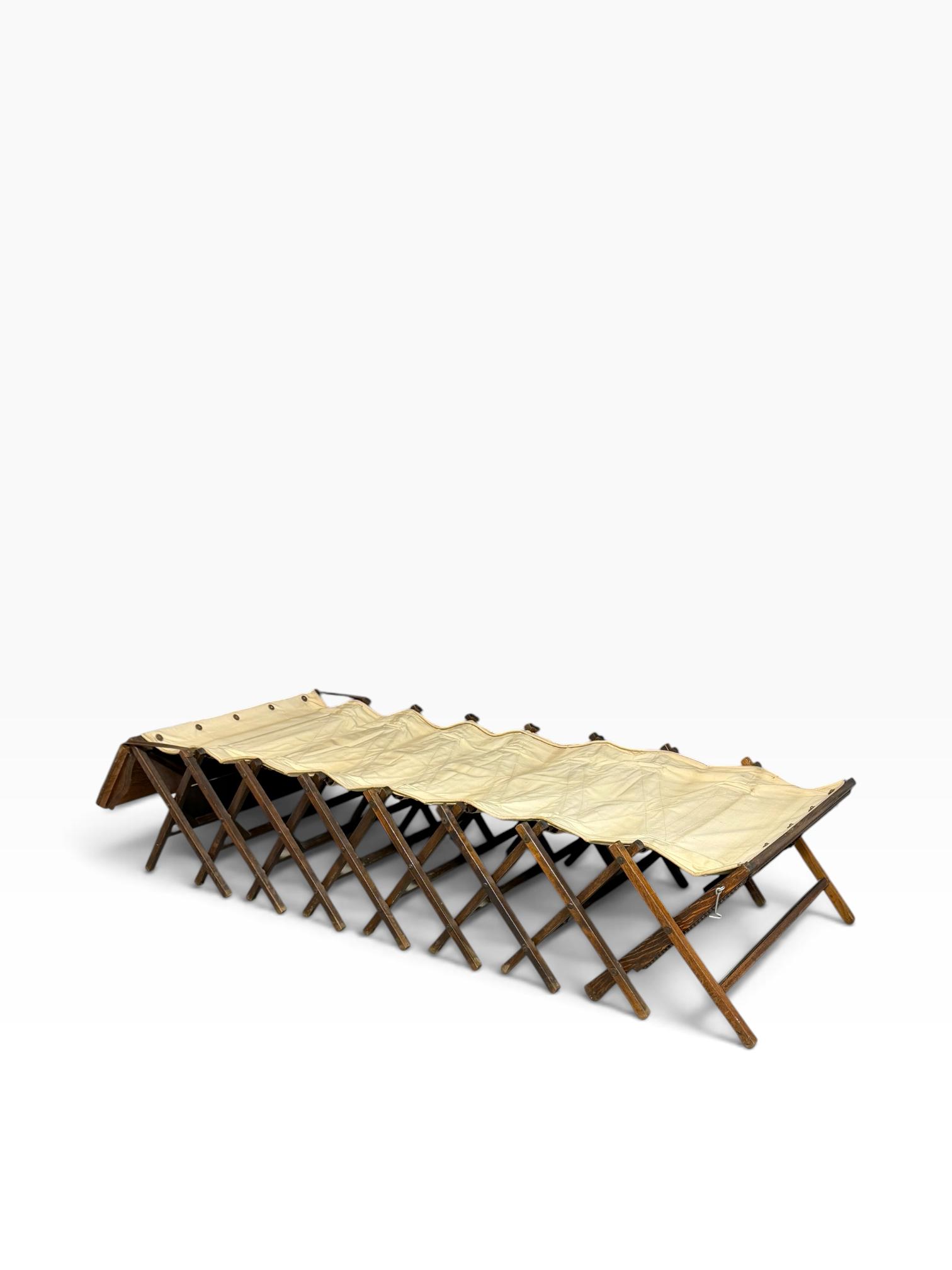 Early 20th Century Vintage Folding Campaign Bed / Concertina Bed (1 of 11) Early 20th Century Vintage Folding Campaign Bed / Concertina Bed (1 of 11)