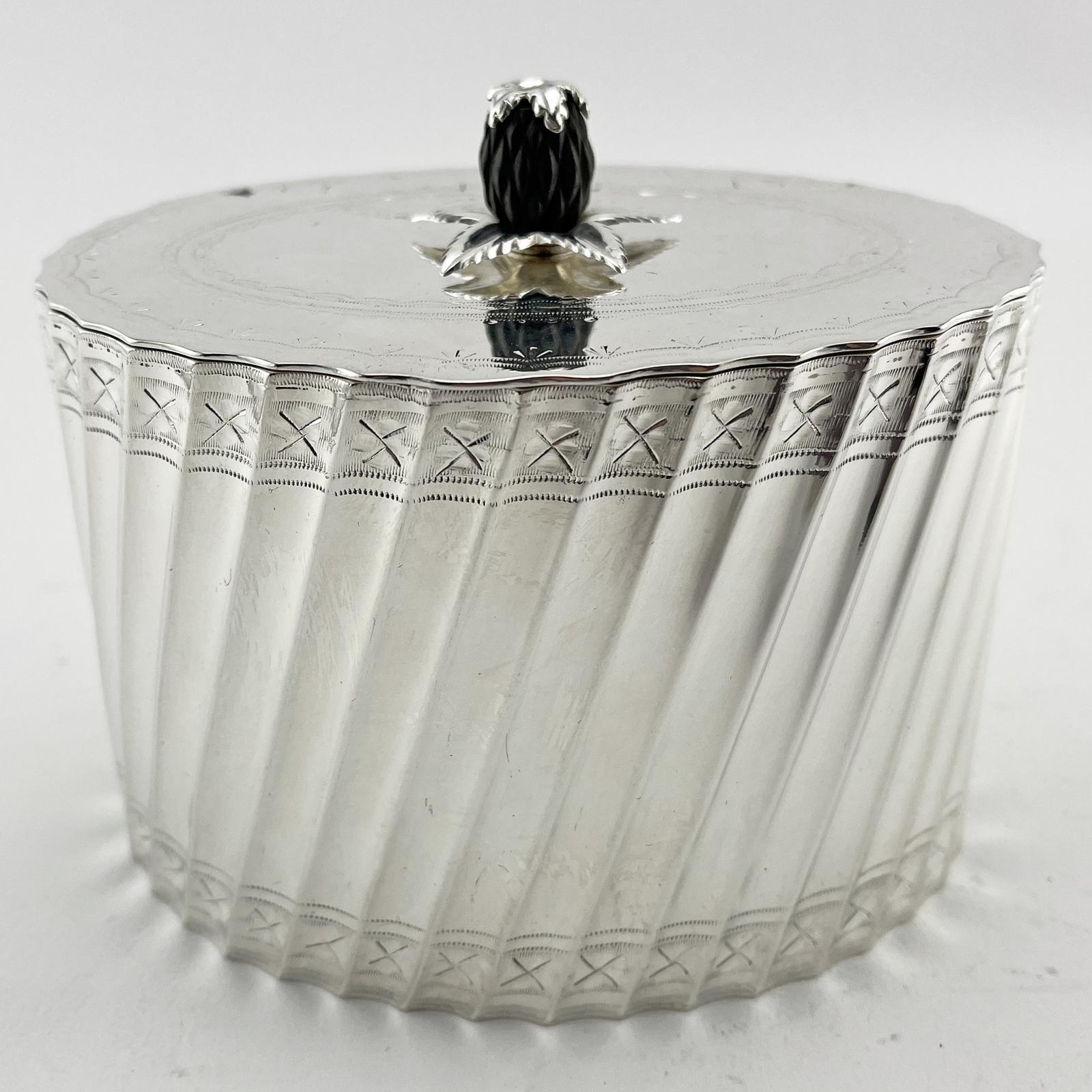 Victorian Georgian Style Silver Plated Tea Caddy (1 of 6)