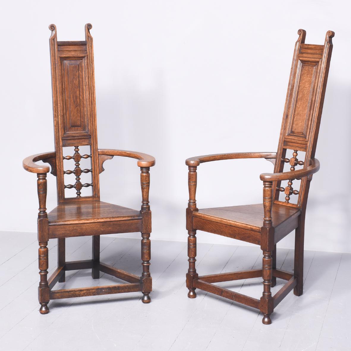 Two Liberty & Co Oak Chairs (1 of 9) Two Liberty & Co Oak Chairs (1 of 9)