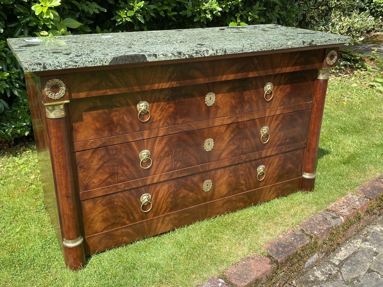 Second Empire Figured Mahogany Commode (1 of 10) Second Empire Figured Mahogany Commode (1 of 10)