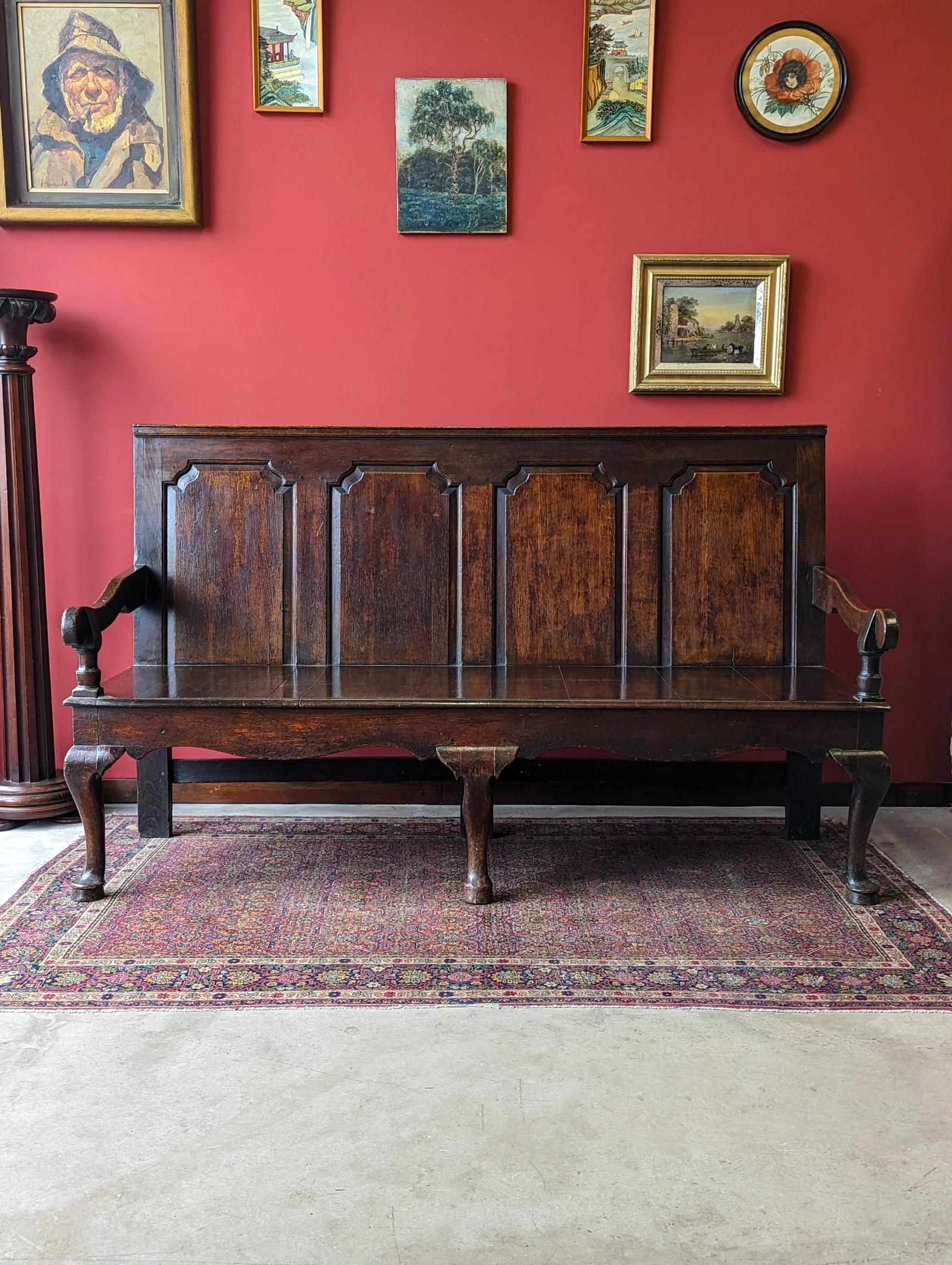 Antique Georgian Oak Settle (1 of 10) Antique Georgian Oak Settle (1 of 10)