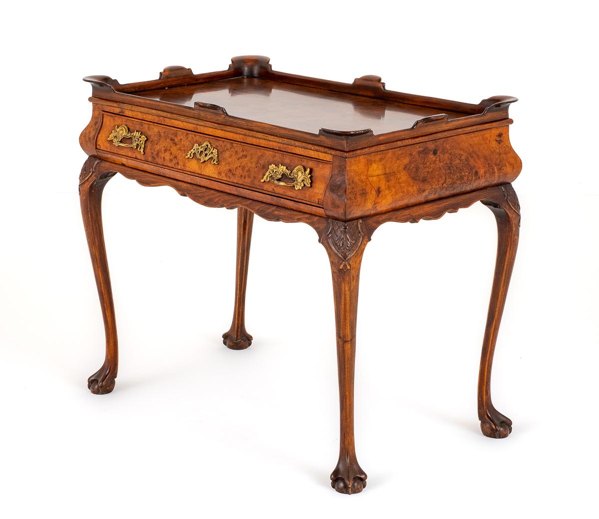 Queen Anne Style Walnut Silver Table c.1860 (1 of 9) Queen Anne Style Walnut Silver Table c.1860 (1 of 9)