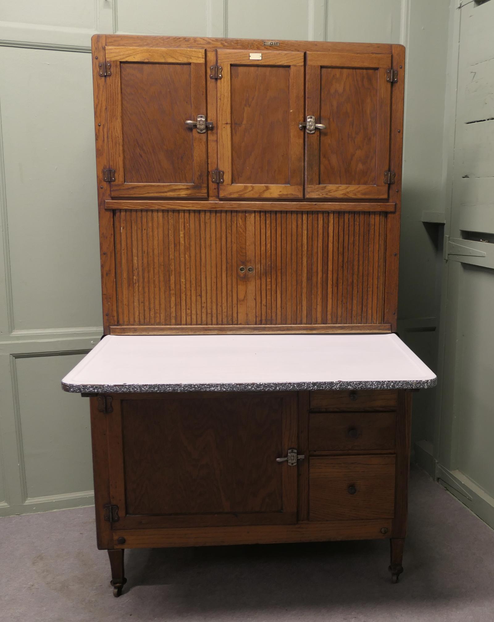 An American Oak Hoosier Kitchen Cabinet by Hudson Bros (1 of 6) An American Oak Hoosier Kitchen Cabinet by Hudson Bros (1 of 6)