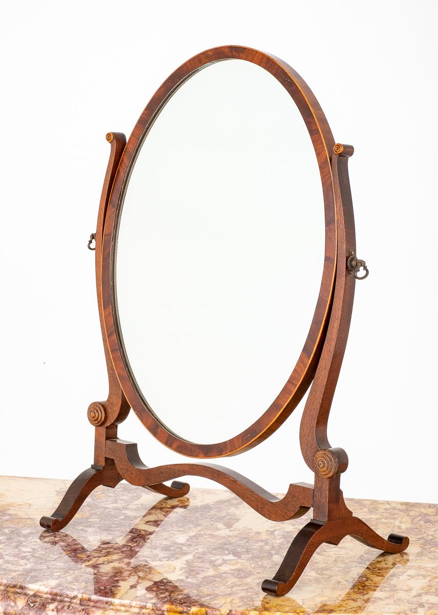 Mahogany Sheraton Revival Swing Mirror (1 of 6) Mahogany Sheraton Revival Swing Mirror (1 of 6)