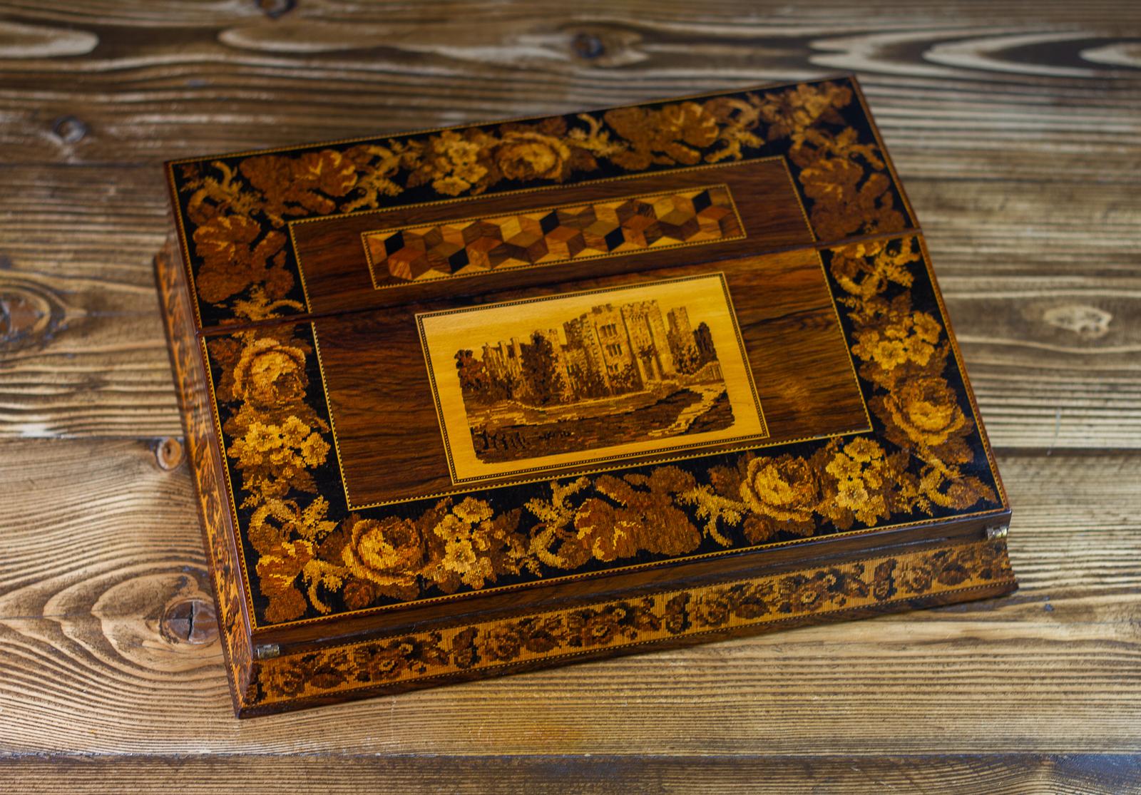 Collectors Tunbridge Ware Lap Desk c.1870 (1 of 15) Collectors Tunbridge Ware Lap Desk c.1870 (1 of 15)