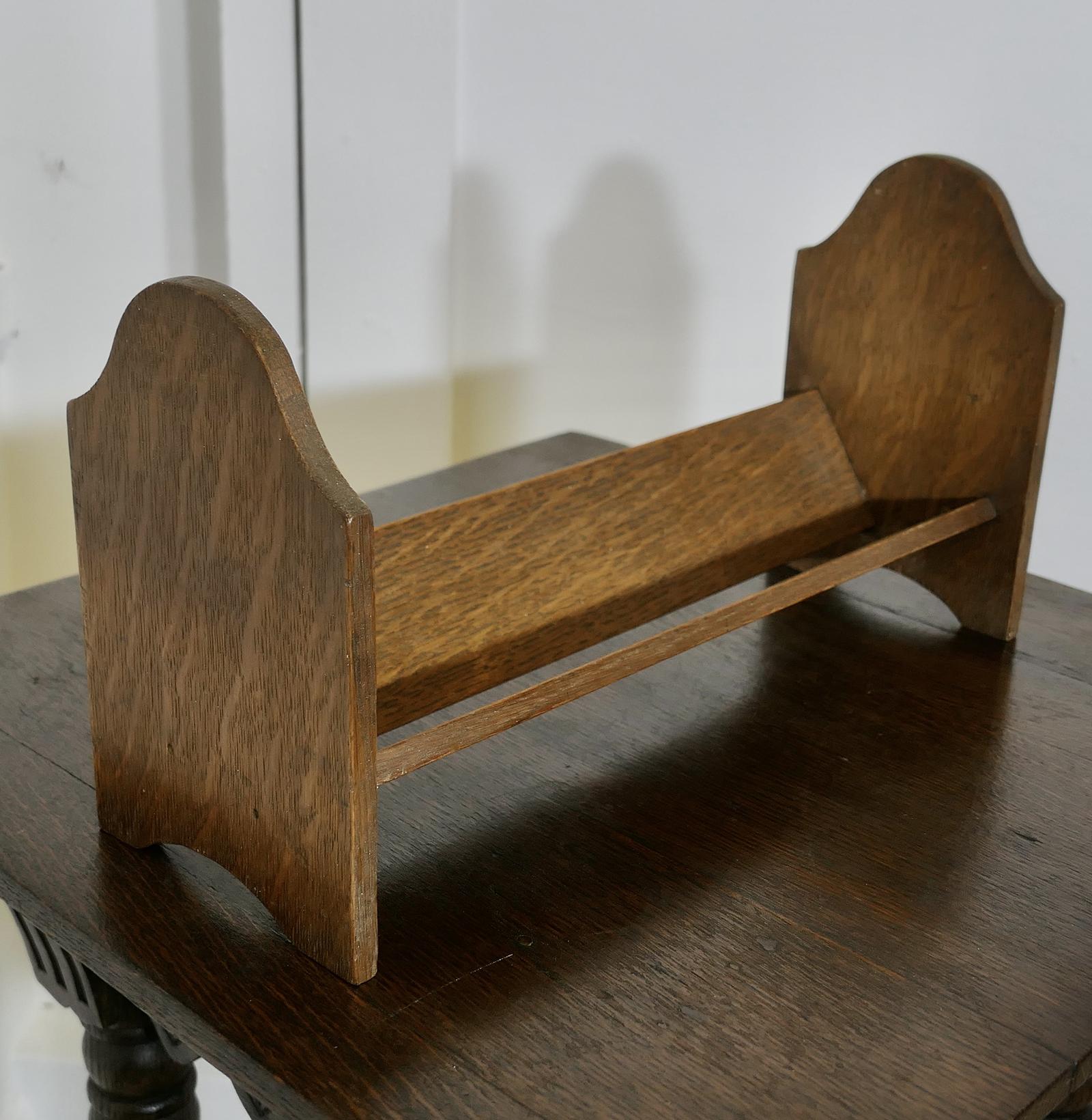 Oak Desk Top Book Trough (1 of 5)