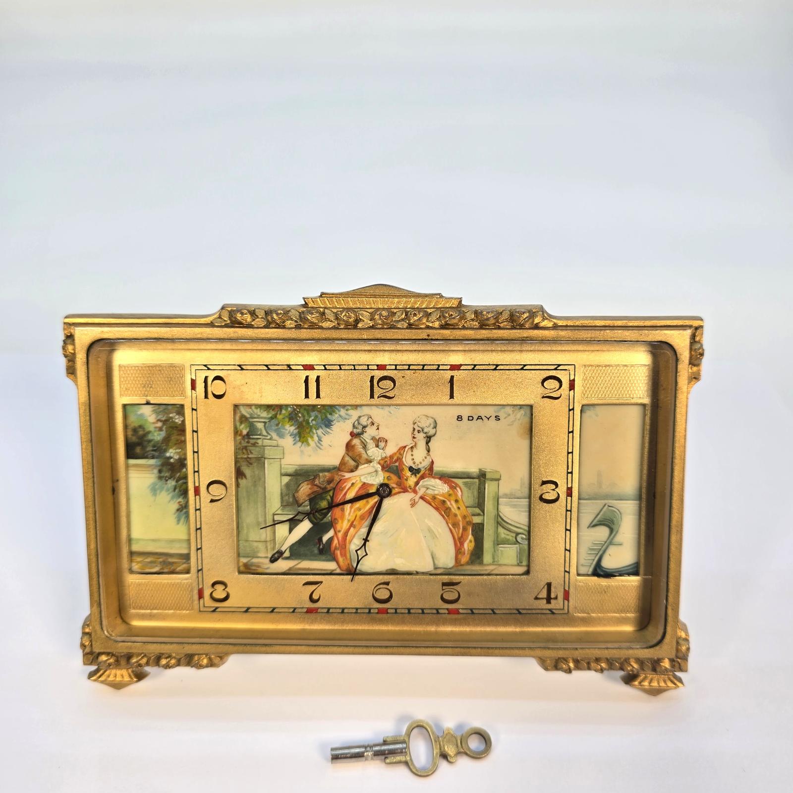 Fine Swiss Art Deco 8-day Strut Clock / Table Clock c.1920 (1 of 11) Fine Swiss Art Deco 8-day Strut Clock / Table Clock c.1920 (1 of 11)