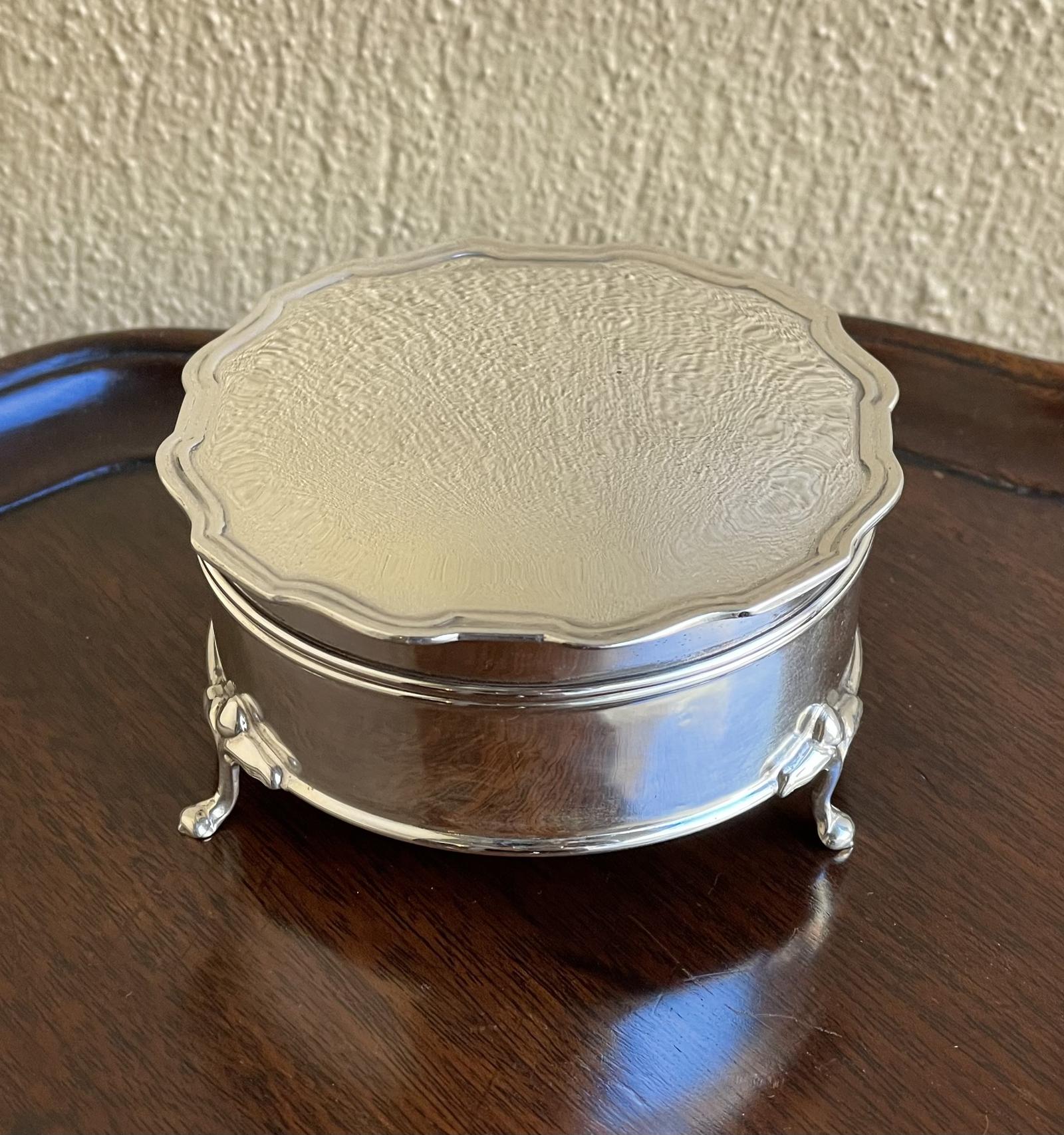 George V Silver Jewellery Box A&J Zimmerman (1 of 6)