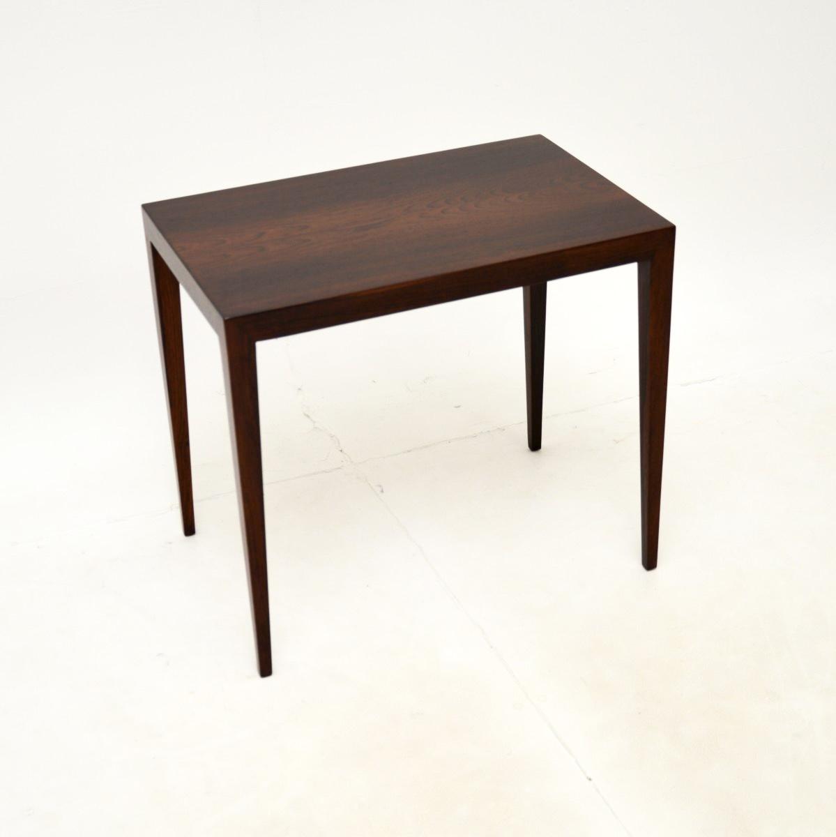 Danish Vintage Rosewood Side Table by Severin Hansen (1 of 7)