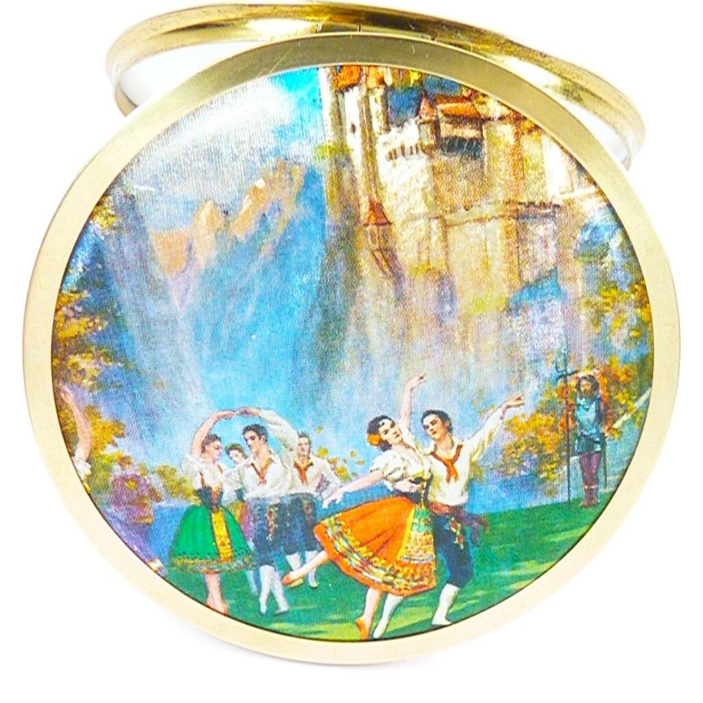 Vintage Swan Lake Castle Ballet Powder Compact (1 of 10)