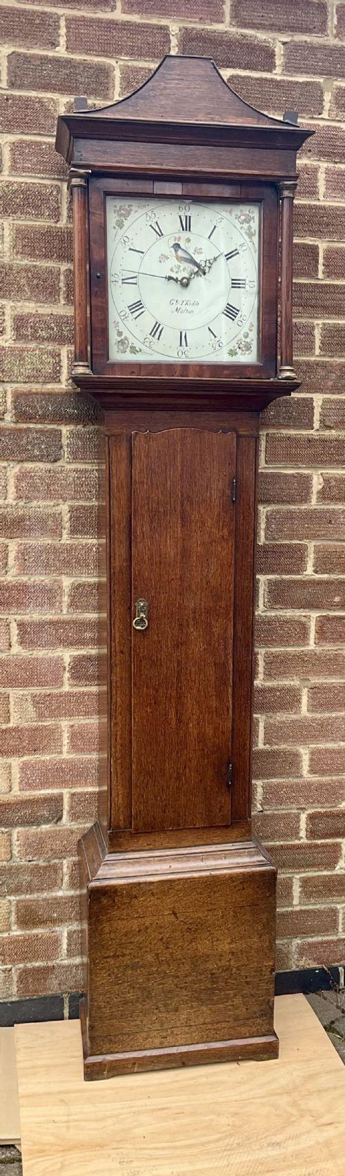 19th Century Small Slim Grandfather Longcase Clock (1 of 13)