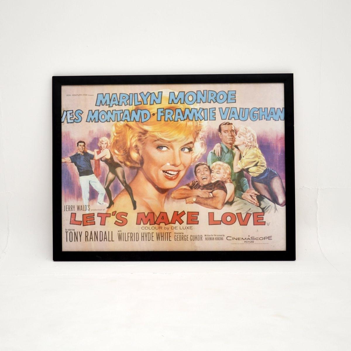 Vintage Framed Marilyn Monroe Film Poster ‘let’s Make Love’ (1 of 7) Vintage Framed Marilyn Monroe Film Poster ‘let’s Make Love’ (1 of 7)