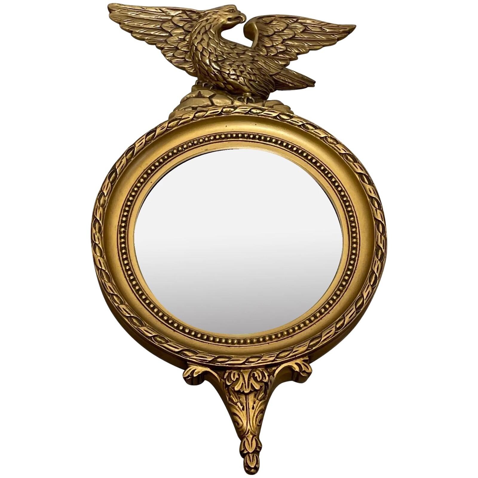 E. Gomme Regency Revival Gilt Eagle Convex Wall Mirror (1 of 11)