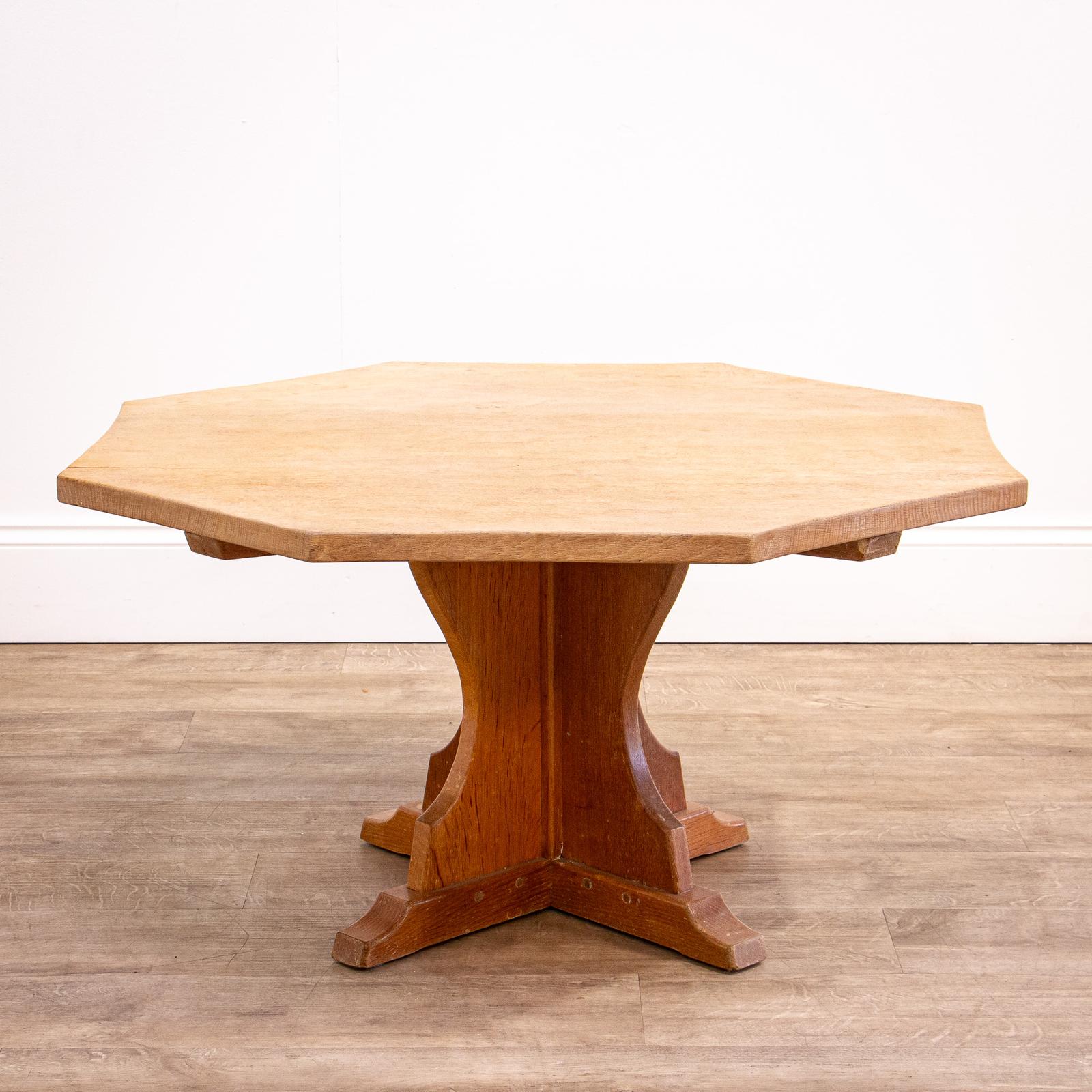 Bleached Oak Octagonal Mid Century Coffee Table (1 of 8) Bleached Oak Octagonal Mid Century Coffee Table (1 of 8)