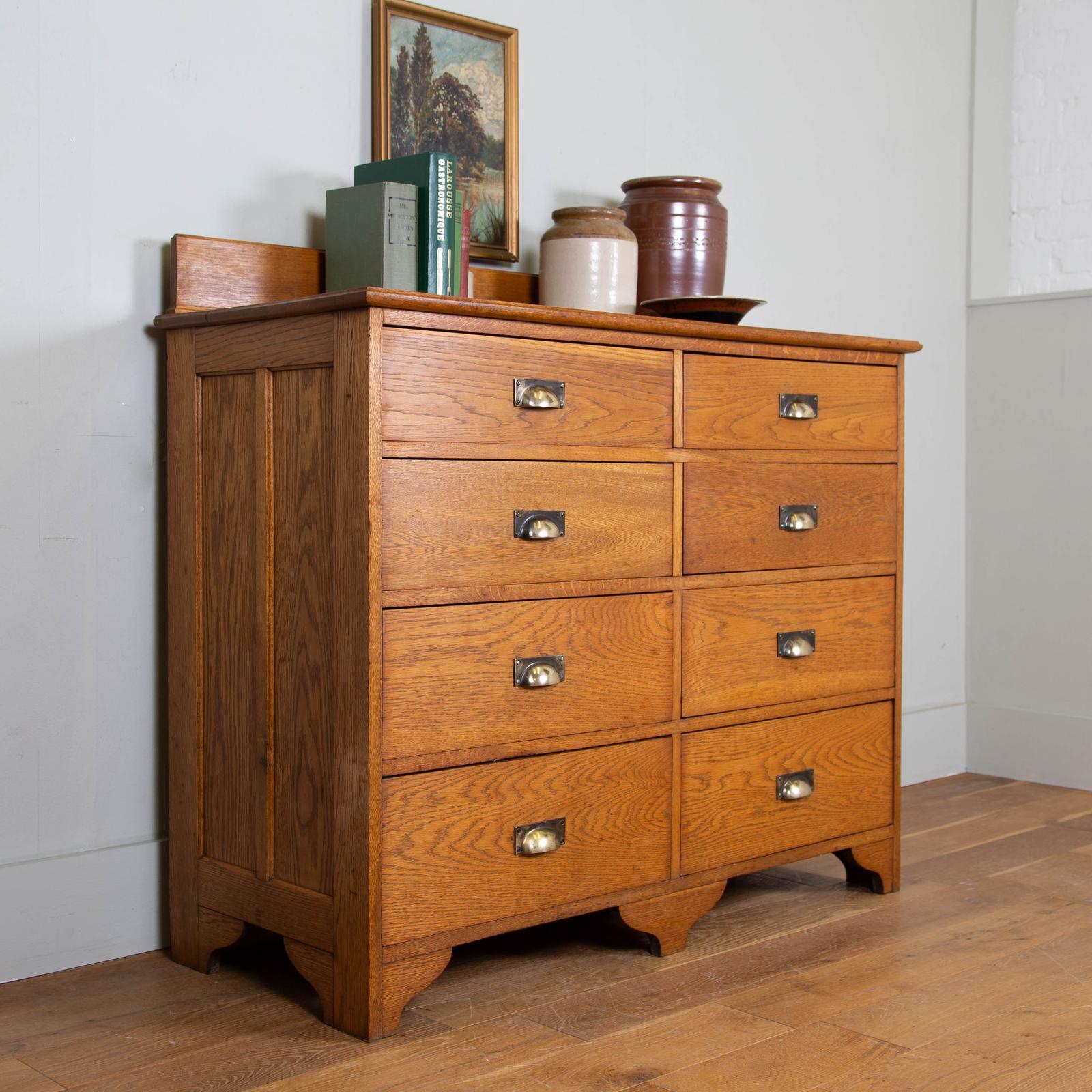Good 1920s Oak Vintage Cabinet Chest of 8 Drawers (1 of 14) Good 1920s Oak Vintage Cabinet Chest of 8 Drawers (1 of 14)