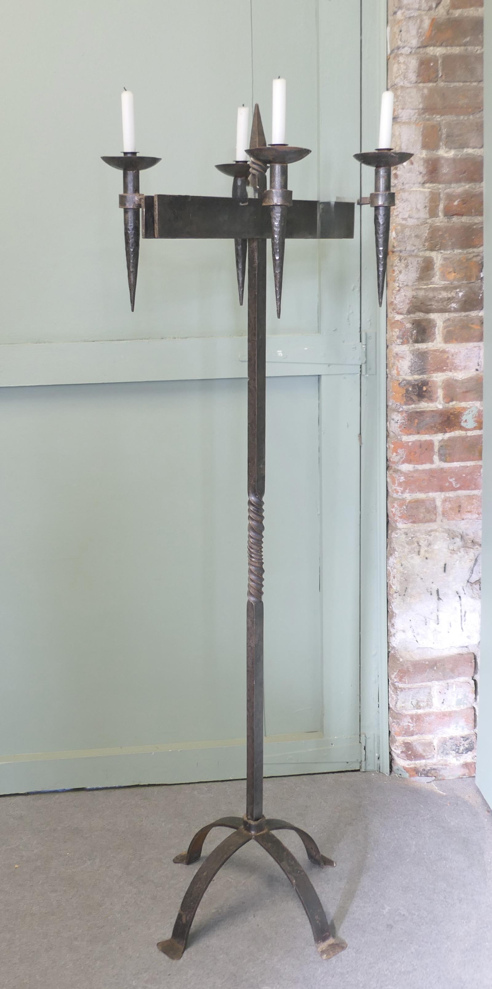 Large Iron Candle Stick or Torchère (1 of 6) Large Iron Candle Stick or Torchère (1 of 6)