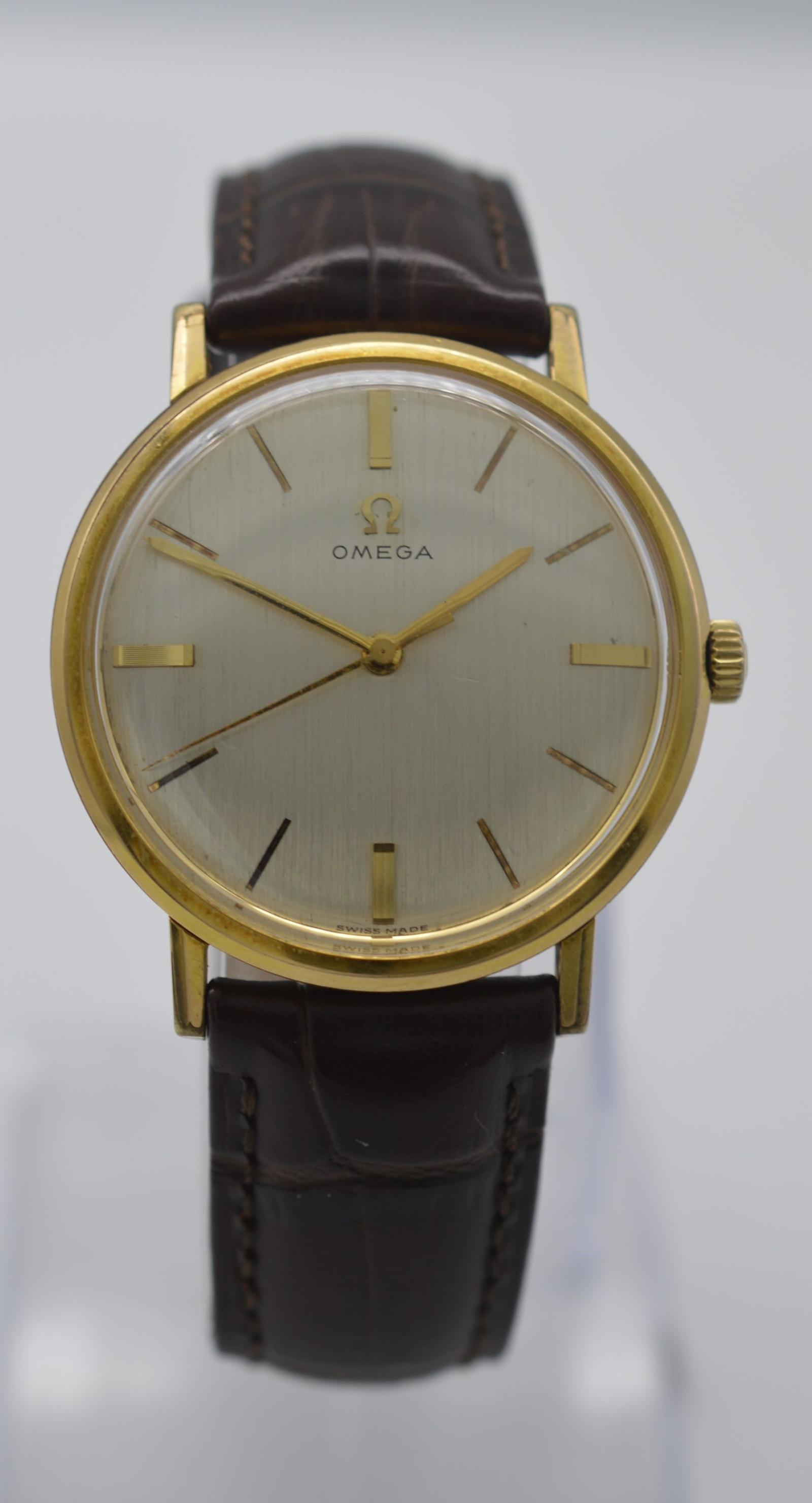 1963 Omega Wristwatch with Brushed Steel Dial (1 of 7) 1963 Omega Wristwatch with Brushed Steel Dial (1 of 7)