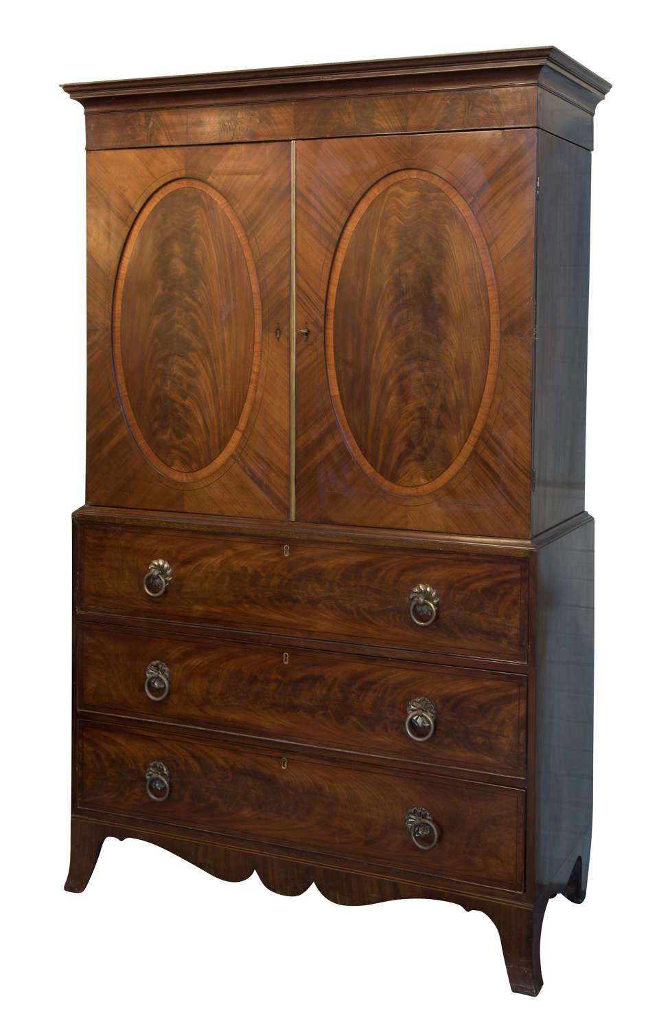 Mahogany Linen Press (1 of 7)