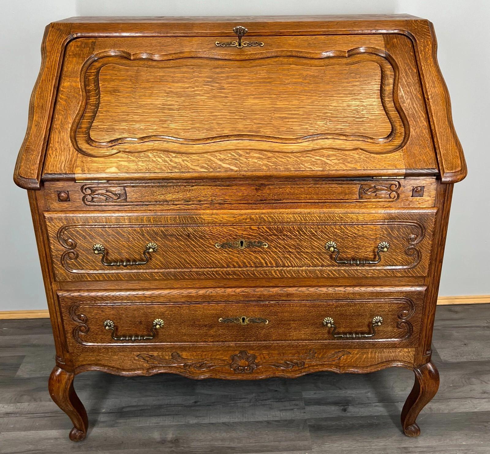 Secretaire Writing Desk French Bureau Cabinet (1 of 16) Secretaire Writing Desk French Bureau Cabinet (1 of 16)