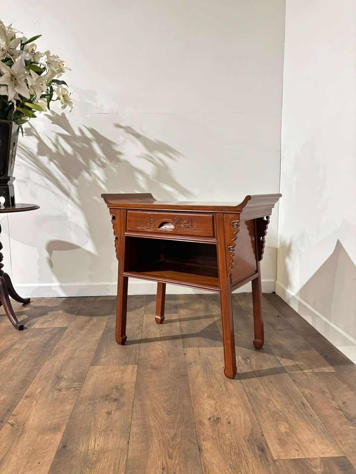 Oriental Style Side Table with Single Drawer (1 of 18)