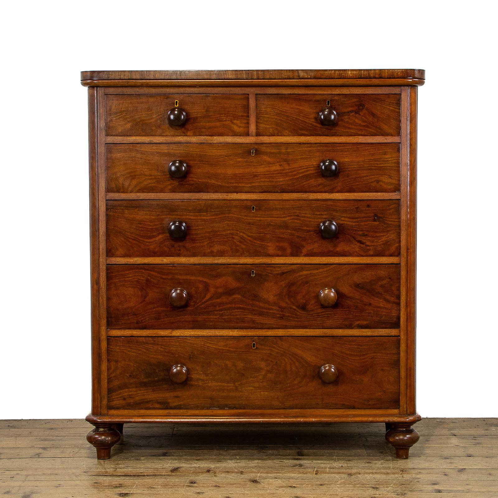 Victorian Antique Mahogany Chest of Drawers (1 of 10)