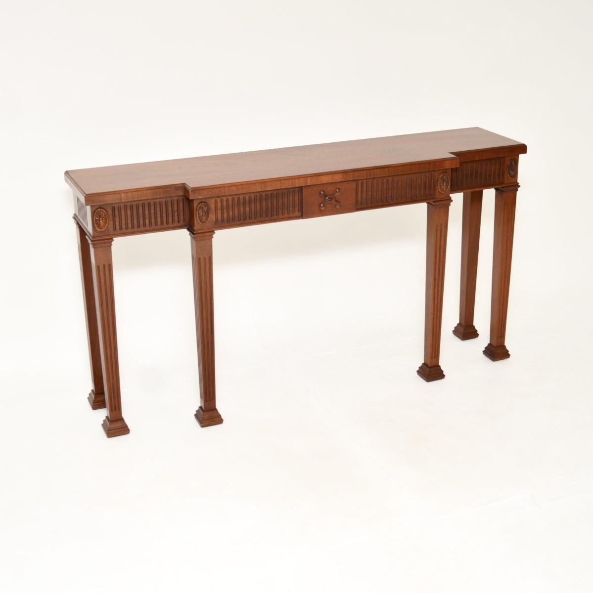 Large Mahogany Console Table (1 of 10)