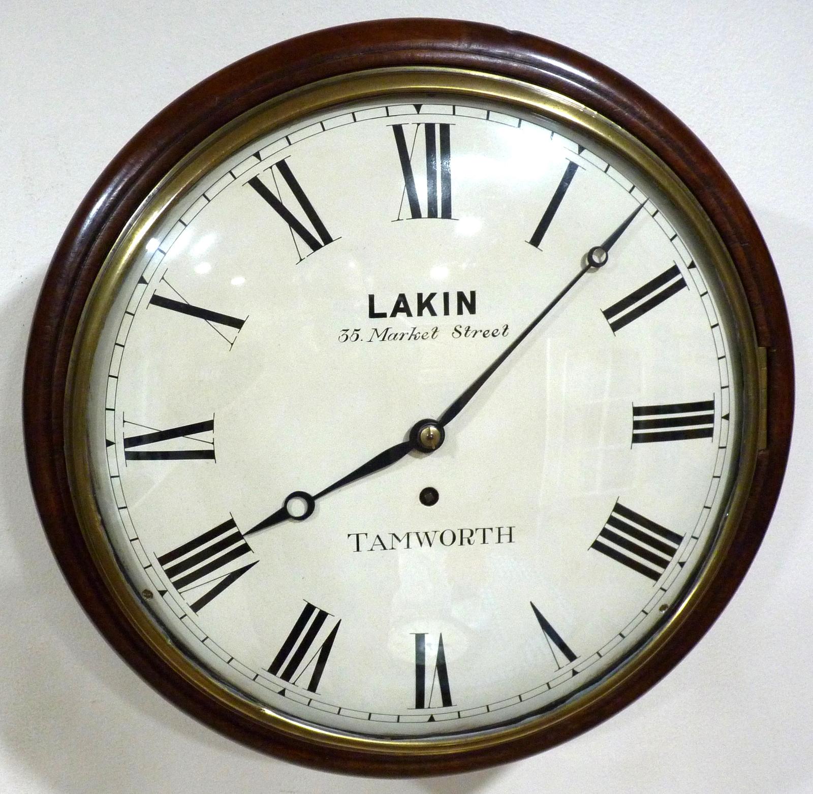 Splendid 12” Early Victorian English Fusee Dial Timepiece by William Lakin 1851 (1 of 9) Splendid 12” Early Victorian English Fusee Dial Timepiece by William Lakin 1851 (1 of 9)