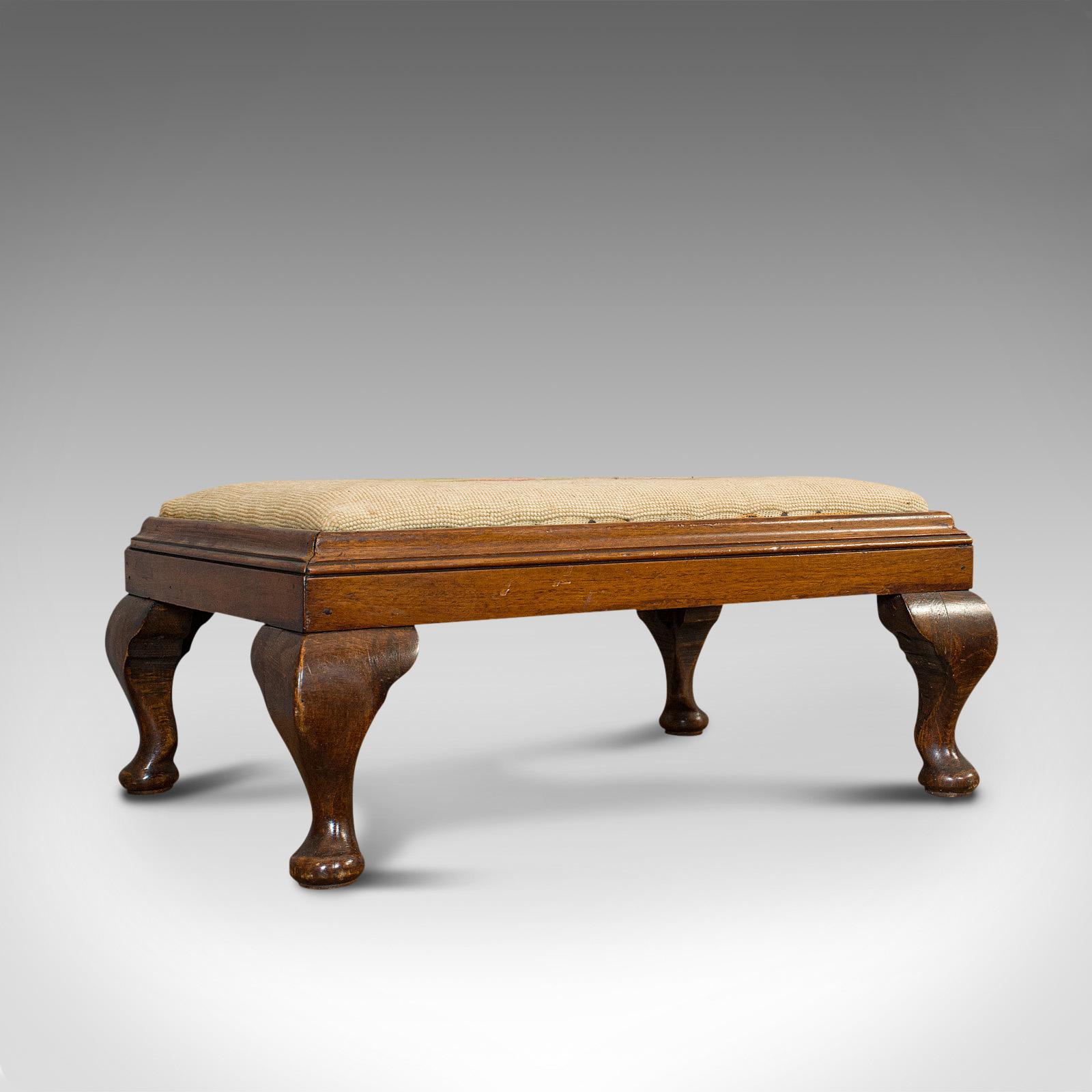 Antique Foot Stool, English, Mahogany, Beech, Needlepoint Tapestry, Edwardian (1 of 10) Antique Foot Stool, English, Mahogany, Beech, Needlepoint Tapestry, Edwardian (1 of 10)